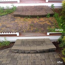 Hardscape Cleaning and Sealing Before and After