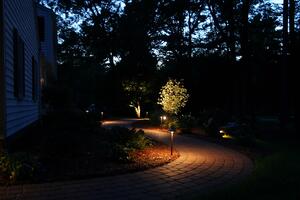 Low Voltage Landscape Lighting at night Low Voltage Landscape Lighting at night
