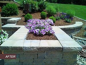 Paver raised Planting Bed
