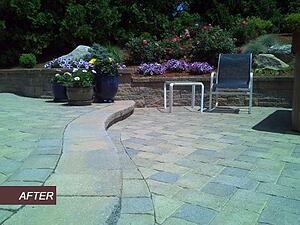 Paver Patio with Step