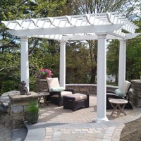 Paver Patio Sitting area with Pergola