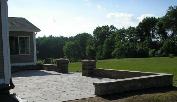 Patio and Sitting Wall