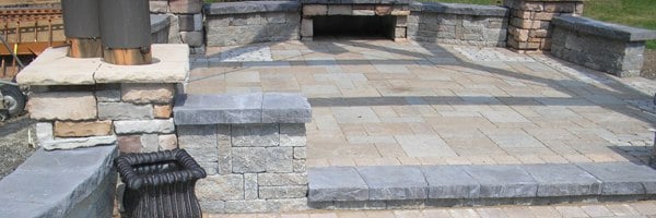 sitting walls define patio areas sitting walls define patio areas