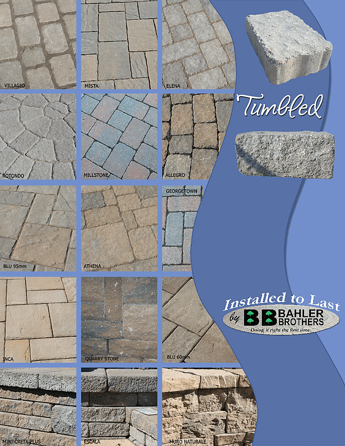 Tumbled pavers