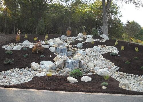 Large Pondless Waterfall in the day time
