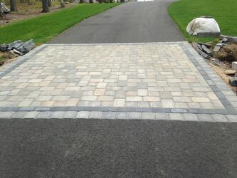 Improving Curb Appeal with Paver Driveway Apron by Bahler Brothers in CT