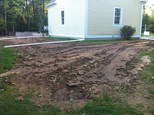 covered tracks to patio installation