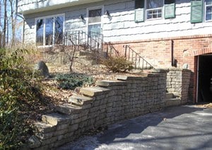 Retaining wall by Bahler Brothers