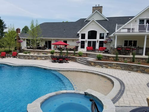 gunite-pool-with-sun-deck-and-spa